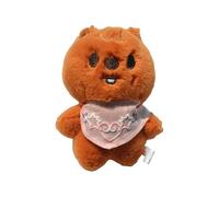 Generisch Sk-zoo Llavero de peluche con bufanda 'STAY' llavero 12-14 cm stray-kids Bbokari Jiniret Wolf Chan Leebit Llavero colgante, Han, 14 cm