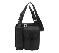 Generisch Sling Bag für Männer | Reise Trekking Brustbeutel | Wasserabweisende Brusttasche mit Flaschenhalter für Alltag Beruff Schule Sport Freizeit