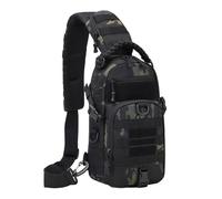 Generisch Sling Shoulder Pack for Men, Backpack, Adjustable Strap, Water-Resistant -Style Gear Bag Hiking, Climbing, Cycling, Fishing, Travel, Camping, Adventure Trips, Compact Backpack