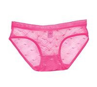Generisch Slip transparente para mujer con inserto de algodón sin costuras para una elegancia seductora invisible, Rosa intenso., M