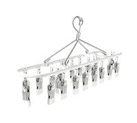 Generisch Small Clothes Drying Rack Stainless Steel Portable Space Saving Underwear Hanger Laundry Drying Rack for Bra Towel Clothing Home Apartment Dorm Indoor Outdoor Travel Use Foldable Organizer