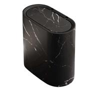 Generisch Small Trash Can with Lid - ABS 11.61x11.42 inch | Touchless Trash Bin, Smart Slim Garbage | Black Slim Bathroom Tras⟩ with Covered Waste Basket Dustbin Sliм Design for Indoor