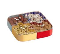 Generisch Snackle Box - Bandeja reutilizable para servir | Bandeja de aperitivos para postres de nueces, chocolate, alimentos, galletas, niños, adultos, hogar, oficina, escuela, camping