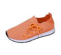 Generisch Sneakers Fly Weaving - Zapatillas deportivas para mujer, color blanco, monocolor, antideslizantes, plataforma, informales, negras, ligeras, transpirables, para el aire libre, RD2., 40 EU