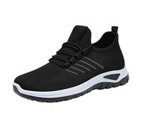 Generisch Sneakers Plateau Schuhe Herren 43, Walking schuhe Herren Leicht,rutschfest Schnürschuhe Lässig Dicke Unterseite Höhe Herrenschuhe Einfarbig atmungsaktiv Sportschuhe Outdoor Walking schuhe