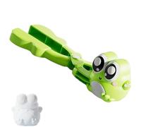 Generisch Snowball Maker, Cute Animal Shaped Mold, Snow Ball Clip Toy, Quick Snowball Shaper with Ergonomic Handle, Fun Winter Outdoor Snow Toys for Kids, Teens & Adults (Frog)