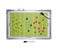 Generisch Soccer Coaching Board - Diseño ligero portátil, estructura de clip plegable, resistente al agua, panel de limpieza fácil de , entrenamiento juvenil, deportes academia, entrenamiento