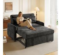 Generisch Sofá cama doble plegable moderno con respaldo ajustable, puerto de carga USB, bolsillos laterales y 2 almohadas. Mueble multifunción perfecto para sala de estar, dormitorio y cine en casa