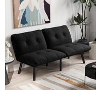 Generisch Sofá cama plegable de 2 plazas con marco de metal y funda de terciopelo - Cama de invitados que ahorra espacio como sofá, sillón y muebles de dormir para espacios pequeños - Montaje rápido