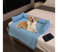 Generisch Sofá cama refrescante para perros, cama refrescante para perros, cama refrescante para perros, cama para perros de seda de hielo, manta refrescante para perros sin gel equipada con guantes