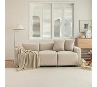 Generisch Sofá de 3 plazas de diseño moderno hecho de tela de chenilla de alta calidad con un ancho de asiento extra grande (57 cm) - Ideal para salón, oficina o dormitorio, ambiente elegante