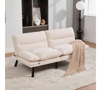 Generisch Sofá moderno de dos plazas con respaldo ajustable, diseño ergonómico y patas de metal, tela de chenilla transpirable en segundo lugar (165 cm)