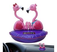 Generisch Solar Flamingo - Pro | Dashboard Toy - Flamant Rose Solaire Dansant Jouet À Tête Branlante Pour Tableau De Bord De Voiture Décoration De Bureau Pour La Saint-Valentin Performance | 2026 Pro