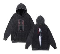 Generisch Solo Leveling - Sudadera con capucha de anime para adolescentes, hombres y mujeres, Stlye-c, XXL