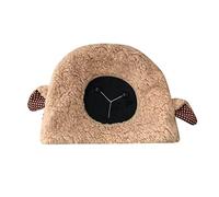 Generisch Sombrero cálido para adultos, gorro de lana de cordero, gorro de moño, orejeras suaves, sombrero de cordero, accesorios retro para mujer, a, Talla única