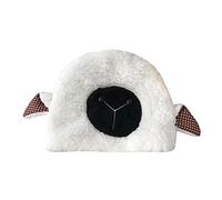 Generisch Sombrero cálido para adultos, gorro de lana de cordero, gorro de moño, orejeras suaves, sombrero de cordero, accesorios retro para mujer, Wh2., Talla única