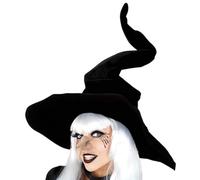 Generisch Sombrero de bruja para mujer, sombrero de bruja reunido - en una gran ventaja para el sombrero de halfish del disfraz de Halloween, accesorio de sombrero en una gran ventaja para niñas, AC