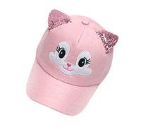 Generisch Sombrero de conejo suave para niño de béisbol, sombrero para el sol, gorro de bebé, gorro de boina, agujas, película de dibujos animados, ropa infantil, Rosa., talla única