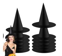 Generisch Sombrero de | Disfraz negro de Halloween para hombre | 3, 4, 5, 10 piezas, accesorio de disfraz, ideal para carnaval, fiestas temáticas, eventos enmascarados, celebraciones terribles