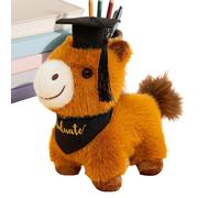 Generisch Sombrero de doctor - Peluche | Juego de peluche de graduación | Regalo conmemorativo para graduados Estudiantes de la Universidad Clase de 2026 Mascota Suave Regalo para Él Ellos 25 cm 1