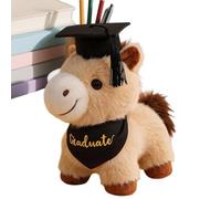 Generisch Sombrero de doctor - Peluche | Juego de peluche de graduación | Regalo conmemorativo para graduados Estudiantes de la Universidad Clase de 2026 Mascota Suave Regalo para Él Ellos 25 cm 1