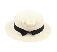 Generisch Sombrero de jardín para hombre de verano Fedora Sombrero de paja de ala ancha Floppy Beach Sun Cap Visor Hat Sombrero de Sol Pequeño, a, talla única