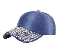 Generisch Sombrero de moda, sombrero de vaquero decorado con, protección solar para exterior, invierno, mujer, cálido, azul, Talla única