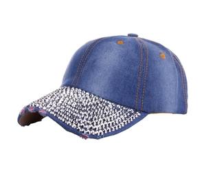 Generisch Sombrero de moda, sombrero de vaquero decorado con, protección solar para exterior, invierno, mujer, cálido, azul, Talla única