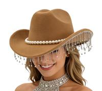 Generisch Sombrero de para hombre, con un ala ancha, brillante y a la, sombrero del oeste como parte del de para mujer, para de vacaciones, cosplay, sesión de