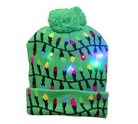 Generisch Sombrero de punto de Papá Noel con sombrero de lobo malvado (D, talla única)