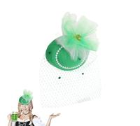 Generisch Sombrero de San Patricio para el Día de San Patricio, tocado para fiestas de té, para mujeres, niñas, señoras, para entusiastas del disfraz, creador de contenidos, eventos temáticos