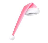 Generisch Sombrero de Santa 75 cm de largo | Sombrero de Papá Noel de terciopelo suave para adultos - Unisex Invierno para fiesta de disfraces, estudio fotográfico, mascarada, actuación en escenario