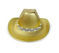 Generisch Sombrero de vaquero - Sombrero de vaquera occidental | Bling Glitter Fieltro Gorra de vaquero | Accesorios de disfraz de discoteca para Halloween, actuación escénica, juego de rol, fiesta
