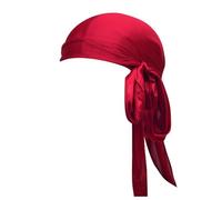Generisch Sombrero de verano para hombre Durag Opciones multicolores | Silk Du Rags para hombres y mujeres | Perfecto para trenzas onduladas Rizos Sombrero de pescador Hamburgo, Vino, talla única