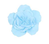 Generisch Sombrero para el sol, sombrero para mujer, clip de malla para el pelo, diadema de té, sombrero de paja, 60 cm, azul, Talla única