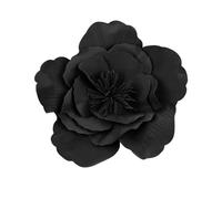 Generisch Sombrero para el sol, sombrero para mujer, clip de malla para el pelo, diadema de té, sombrero de paja, 60 cm, Negro , Talla única