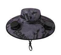 Generisch Sombrero solar con ventilador para el sol, gorra de energía solar de ala ancha, sombrero plegable y ajustable para hombre y mujer al aire libre, viajes, vacaciones, camping, senderismo, golf