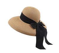 Generisch Sombrero Sombreros Playa Arco Plegable Tapas de Protección Mujeres Gorras de Béisbol Mini Pastel Molde Redondo Gorra, café, Talla única