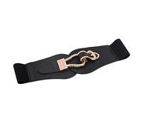 Generisch Sombreros Azules Cinturones Cinturón Ancho Para Vestidos Punk Diarios Pecho Cintura Elástica Bufanda Amarilla Hombres, Negro , Talla única