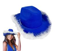 Generisch Sombreros de - Halloween Dress -up | Boa Hat | Mujeres & Hombres | Disfraz | Sombrero de para mujeres hombres sombrero vaquera brillante