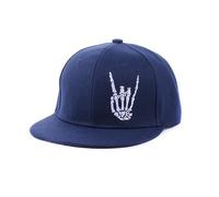 Generisch Sombreros Snapback para hombres, gorra de béisbol ajustable, visera plana, gorra de camionero, mano esquelética, mochila para monopatín, gorras para niños y adolescentes