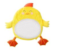Generisch Soothing Plush Toy, Cartoon Animal Doll, 16.54x14.57 pulgadas, Soft Play Activity Mat, Snuggle Stuffed Comforter, Gentle Sleep Companion for Kids, Girls, Boys, Green and Yellow