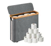 Generisch Soporte de almacenamiento de papel higiénico - Almacenamiento de papel higiénico para cuarto de baño - Cesta impermeable para cajones, mesa de esquina, toalla, pared, dormitorio, hogar