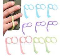 Generisch Soporte de dedo para teléfono móvil, soporte portátil para smartphone, 10 unidades, soporte para teléfono móvil, soporte de escritorio, práctico soporte para teléfono móvil