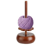 Generisch Soporte de para Tejer, enrollador de Lana de Madera magnético con Ganchillo, Accesorios de Ganchillo portátiles para Manualidades, Clases de Arte en casa, Viajes, Mujeres, Adultos
