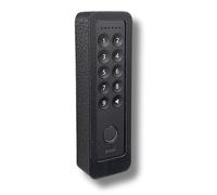 Generisch Soporte de pared compatible con Nuki Keypad 2 - Cubierta antirrobo con tornillo de seguridad Torx - Sin protección contra la intemperie - Acabado similar al yeso - Negro (sin techo, grueso)