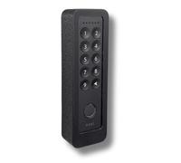 Generisch Soporte de pared compatible con Nuki Keypad 2 - Cubierta antirrobo con tornillo de seguridad Torx - Sin protección contra la intemperie - Acabado similar al yeso - Negro (sin techo, fino)