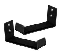 Generisch Soporte de pared para esterilla de yoga, 2 piezas, montaje en pared, accesorios antideslizantes para fitness, bandas de resistencia, rollos de espuma, gimnasio, estudio de danza