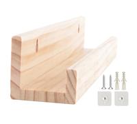 Generisch Soporte de pared para grabación, soporte para álbumes y revistas, soporte de madera para colgar en la pared, decoración de aulas, estantes de música para dormitorio, organizador de