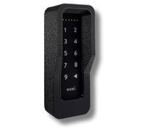 Generisch Soporte de pared y cubierta protectora compatible con Nuki Keypad 1 - ASA UV estable - Antirrobo con tornillo de seguridad Torx de acero inoxidable - Protección contra la intemperie - Negro